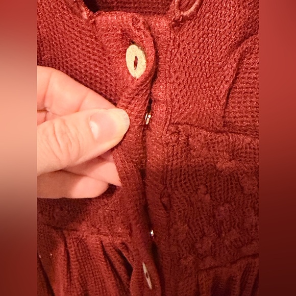 FREE PEOPLE Colette Maxi Dress in Cinnamon Sz SMALL - Picture 9 of 11